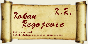 Kokan Regojević vizit kartica